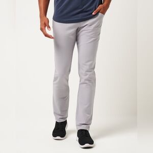Travis Mathew Men's 40x32 Open To Close Performance Golf Chino Pants Gray